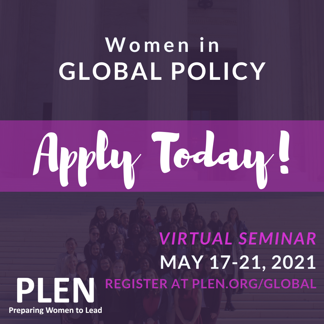Women in Global Policy Seminar Flier